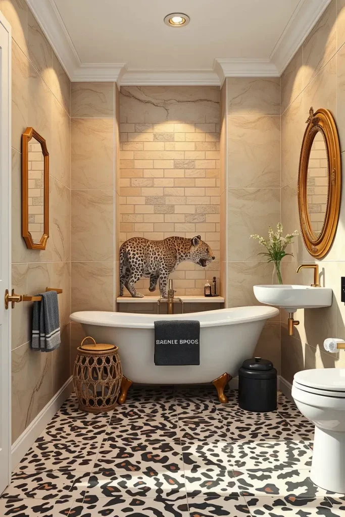Animal Prints in the Bathroom: 59 Wildly Stylish Decor Ideas for a Bold Interior