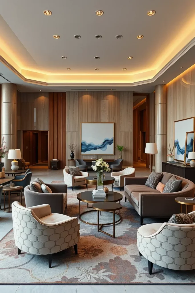 59 Sophisticated Lobby Designs That Define Modern Elegance
