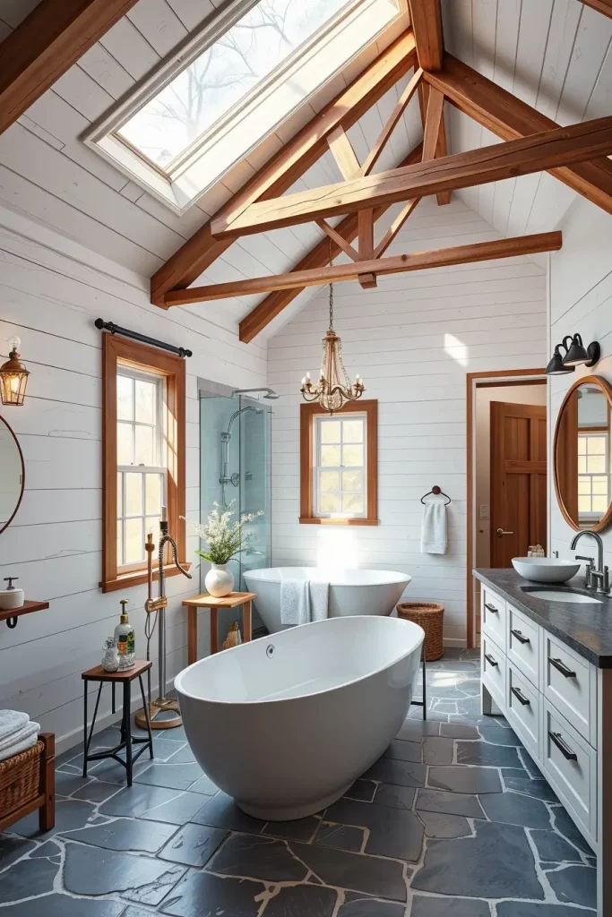 63 Modern Rustic Bathroom Ideas That Blend Comfort and Style