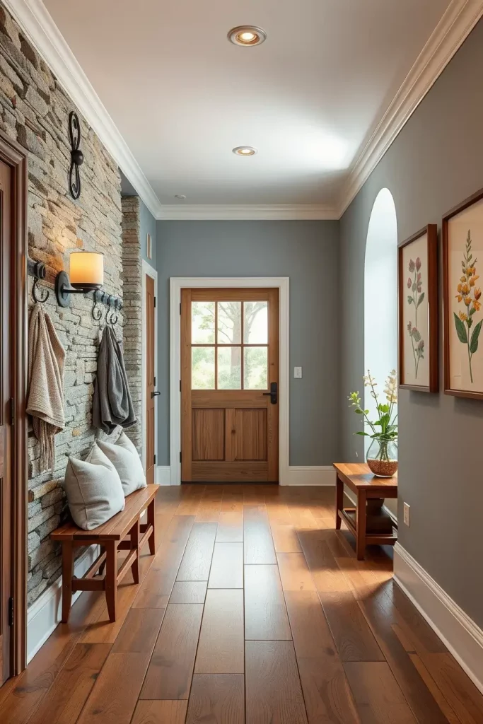 61 Modern Rustic Hallway Ideas to Elevate Your Entryway with Warmth and Style