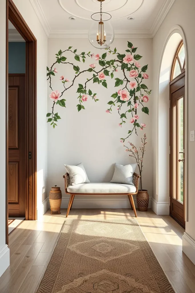 Hand-Painted Accents In The Entryway: 63 Creative Ideas For Personalized First Impressions