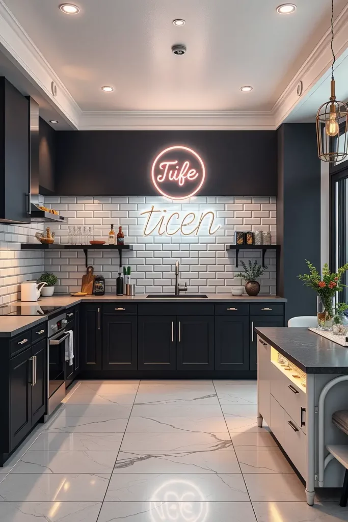 65 Bright Retro Elements in a Modern Kitchen: Add Vintage Charm to a Sleek Space