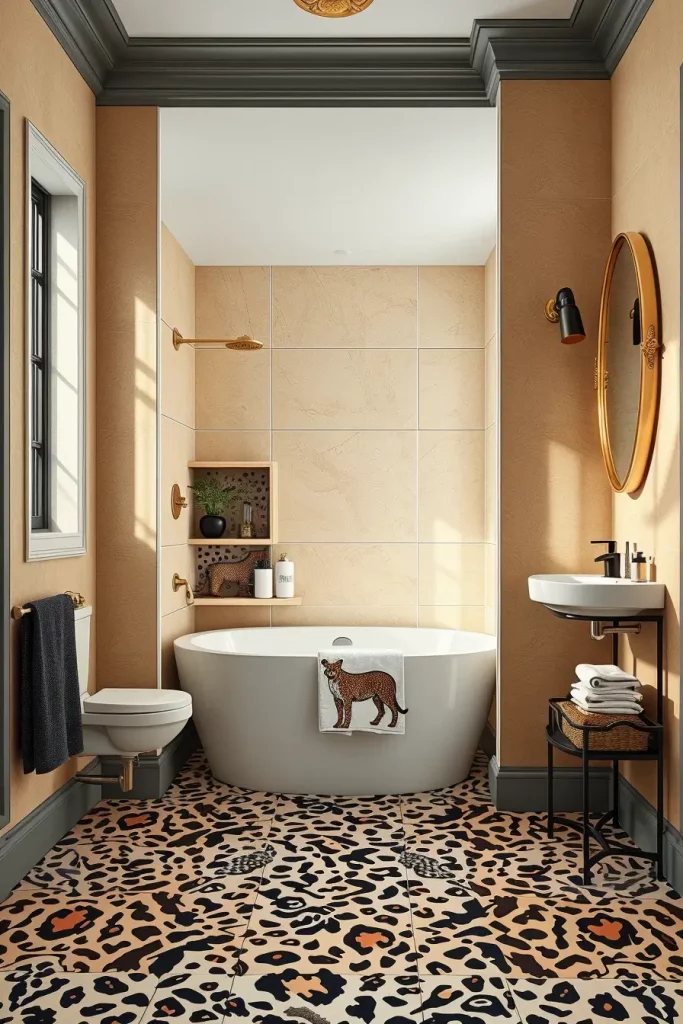 Animal Prints in the Bathroom: 59 Wildly Stylish Decor Ideas for a Bold Interior