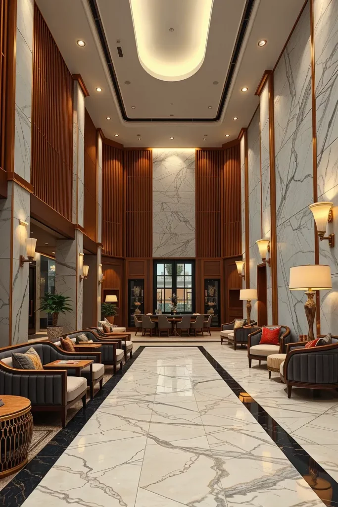 59 Sophisticated Lobby Designs That Define Modern Elegance