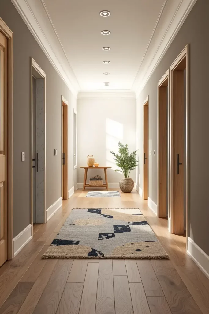 59 Modern Hallway Designs That Transform Transitional Spaces into Stylish Statements