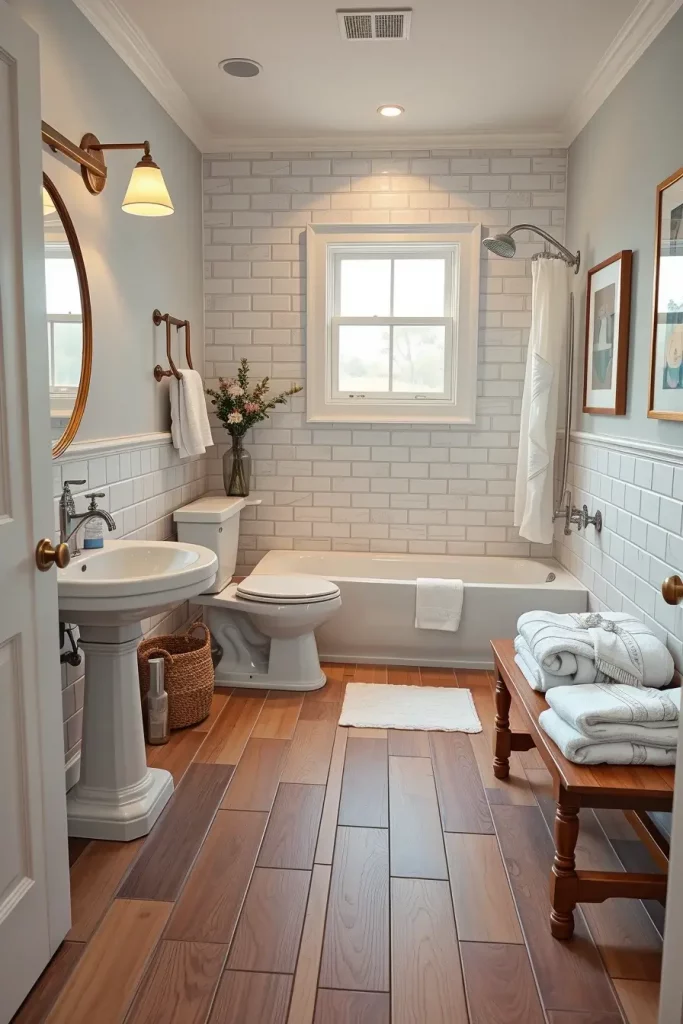 60 Wood Tile Bathroom Ideas for a Modern and Natural Look