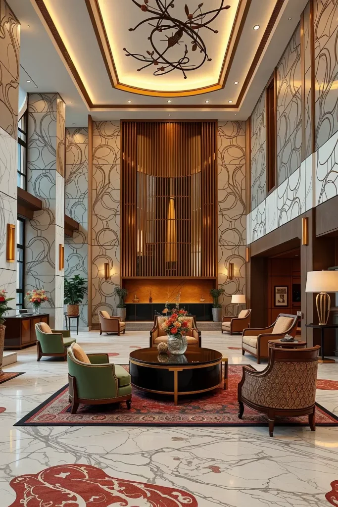 59 Sophisticated Lobby Designs That Define Modern Elegance