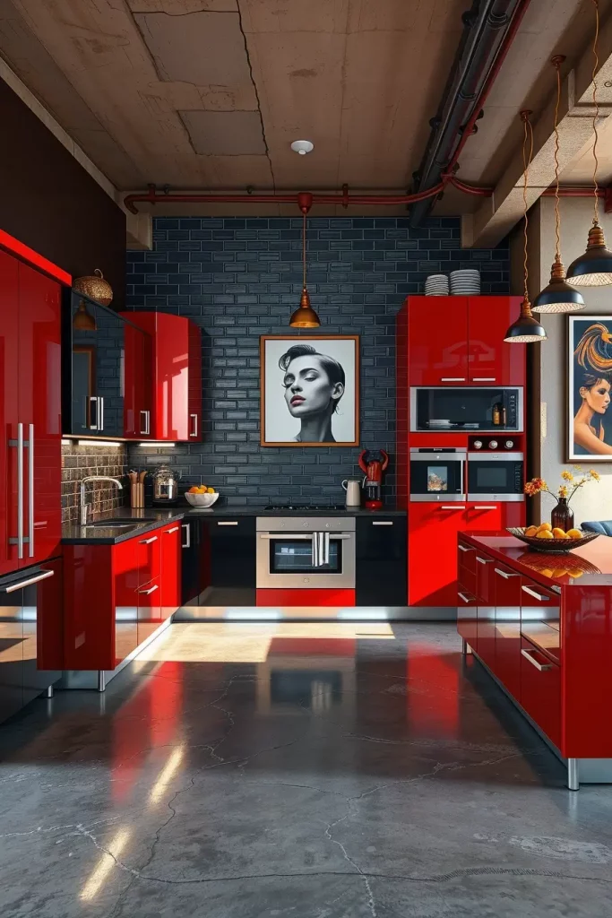 61 Stunning Red Kitchen Cabinets Ideas to Transform Your Space