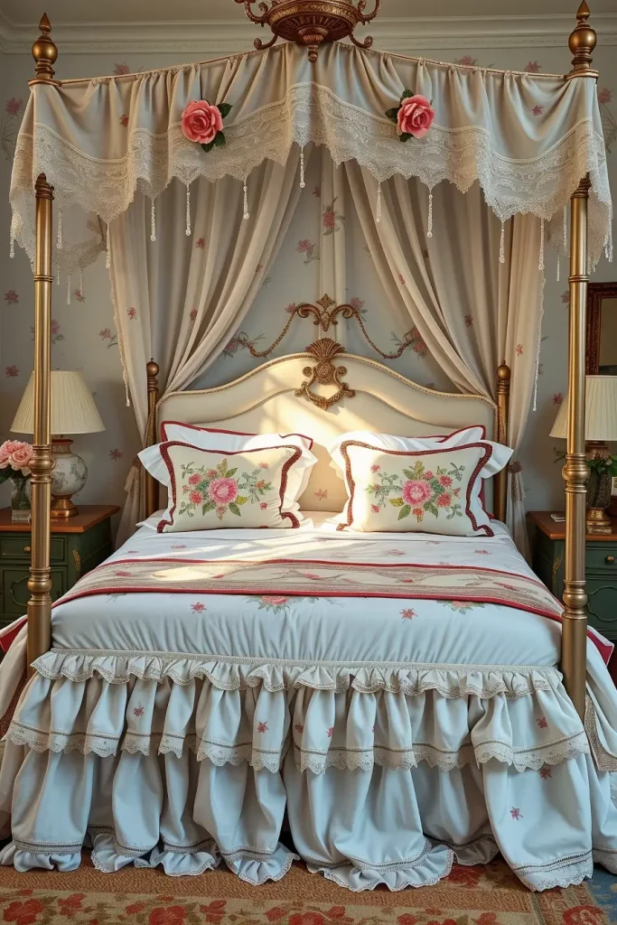 61 Grandmacore Bedroom Ideas to Create a Cozy Vintage-Inspired Retreat