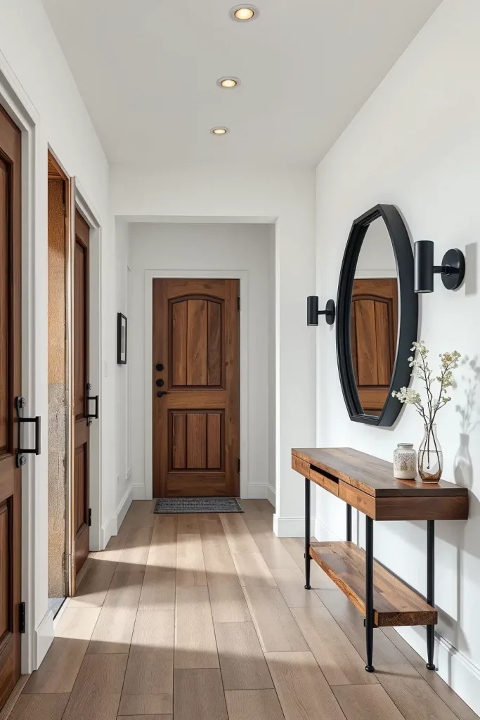 61 Modern Rustic Hallway Ideas to Elevate Your Entryway with Warmth and Style