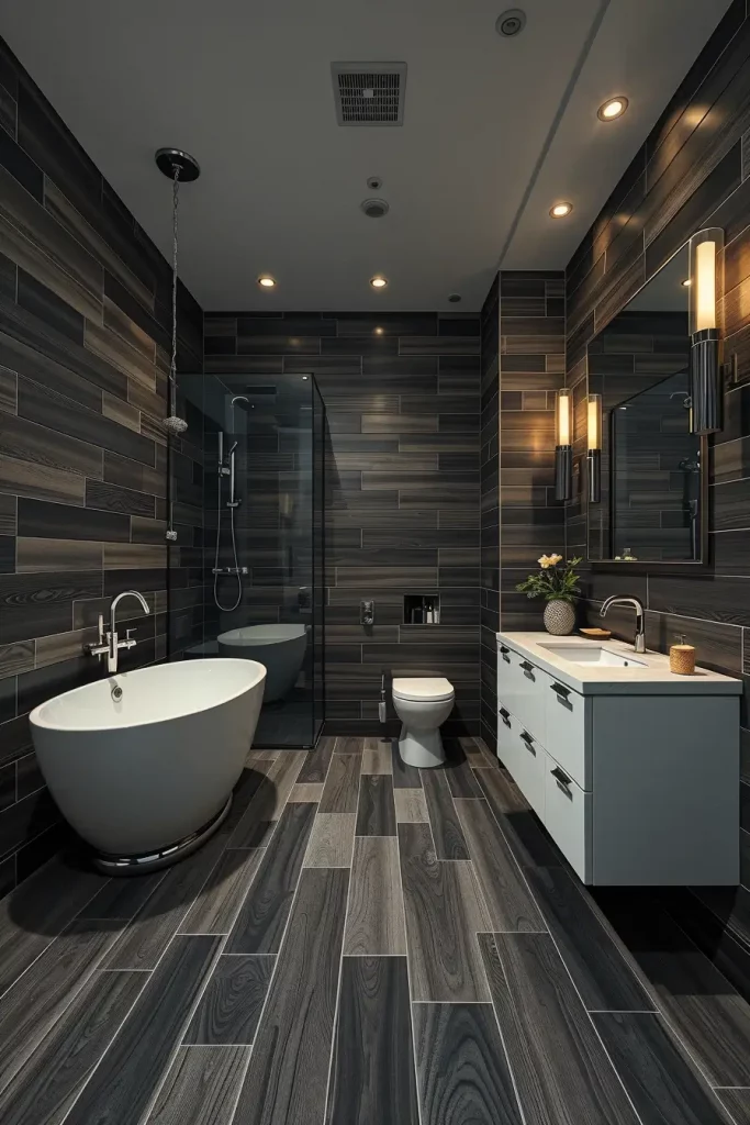 60 Wood Tile Bathroom Ideas for a Modern and Natural Look
