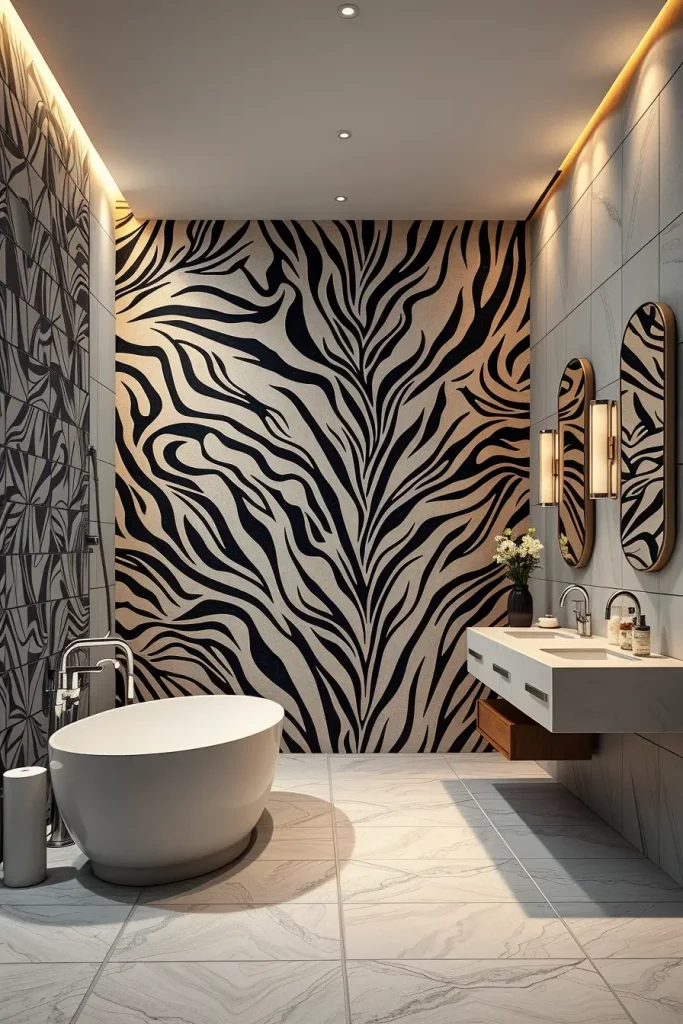 Animal Prints in the Bathroom: 59 Wildly Stylish Decor Ideas for a Bold Interior