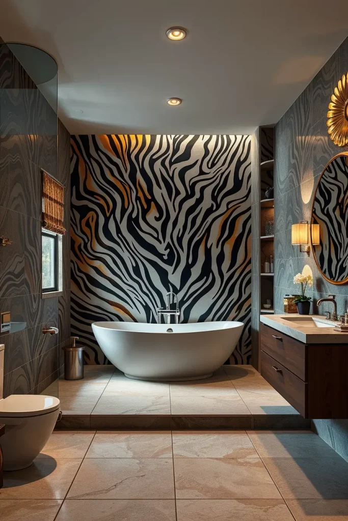 Animal Prints in the Bathroom: 59 Wildly Stylish Decor Ideas for a Bold Interior