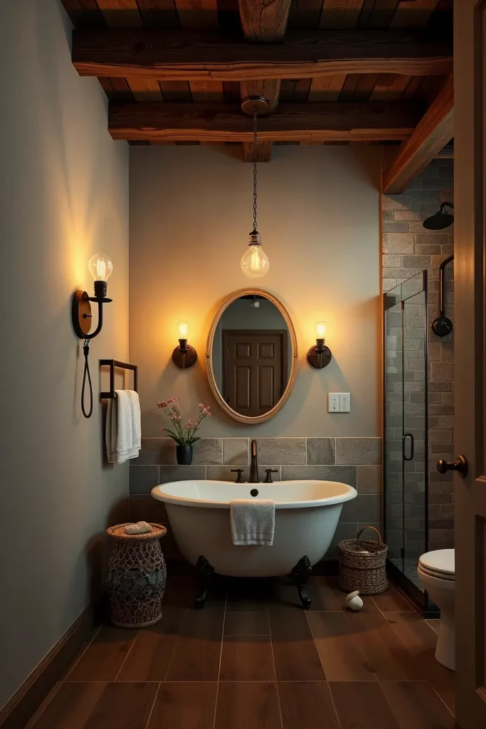 63 Modern Rustic Bathroom Ideas That Blend Comfort and Style