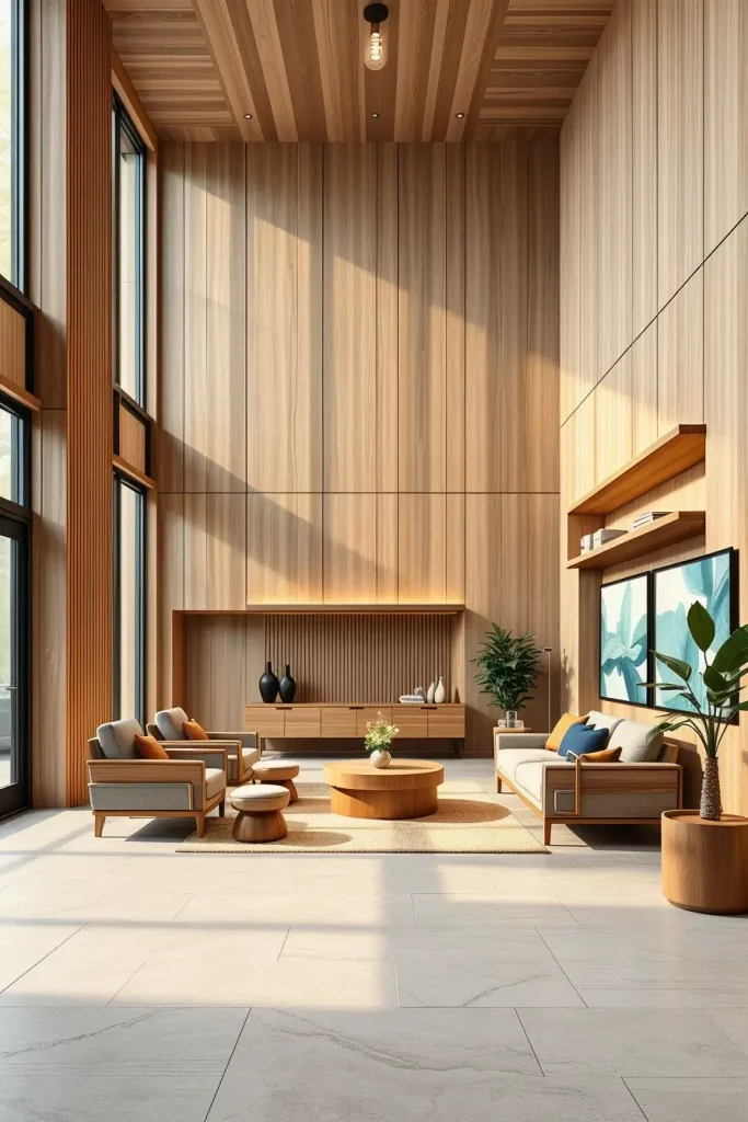 68 Minimalist Lobby Concepts to Elevate Modern Interior Design