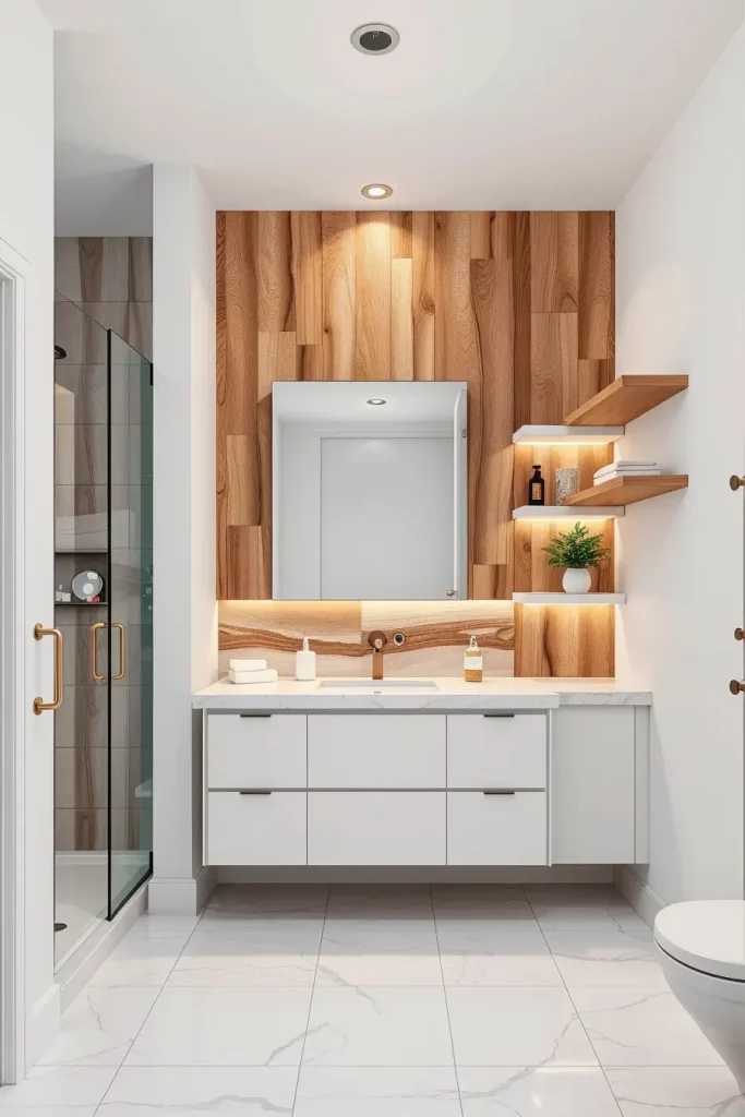 60 Wood Tile Bathroom Ideas for a Modern and Natural Look