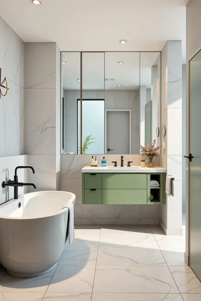 61 Sage and Blue Bathroom Ideas for a Calm and Stylish Space