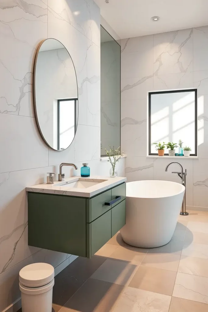 61 Sage and Blue Bathroom Ideas for a Calm and Stylish Space