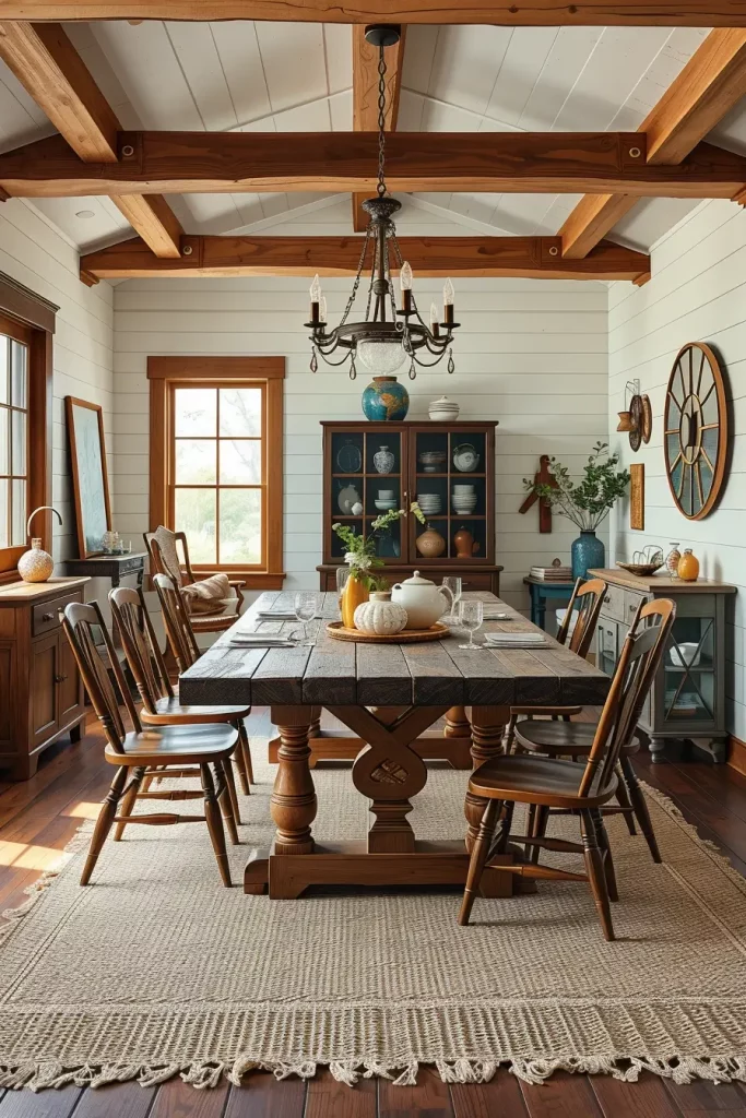 66 Farmhouse Dining Rooms That Blend Rustic Charm and Modern Comfort
