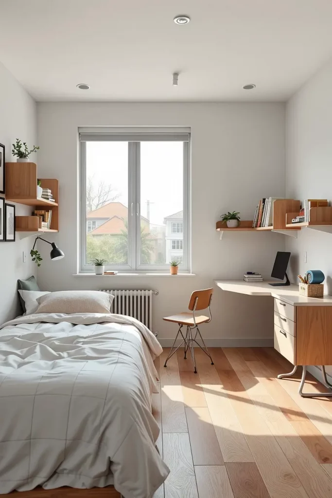 51 Minimalist Dorm Room Design Ideas for a Clean and Modern College Space