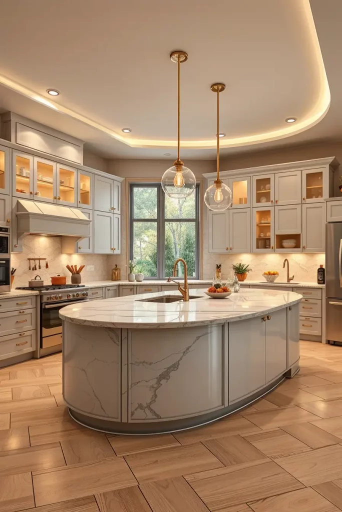 Whispers of Elegance: 67 Soft Curves in the Kitchen That Transform Every Space