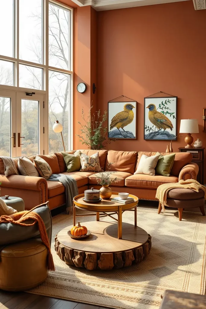 Textural Symphony: 67 Textures Fall Living Room Ideas to Embrace the Season