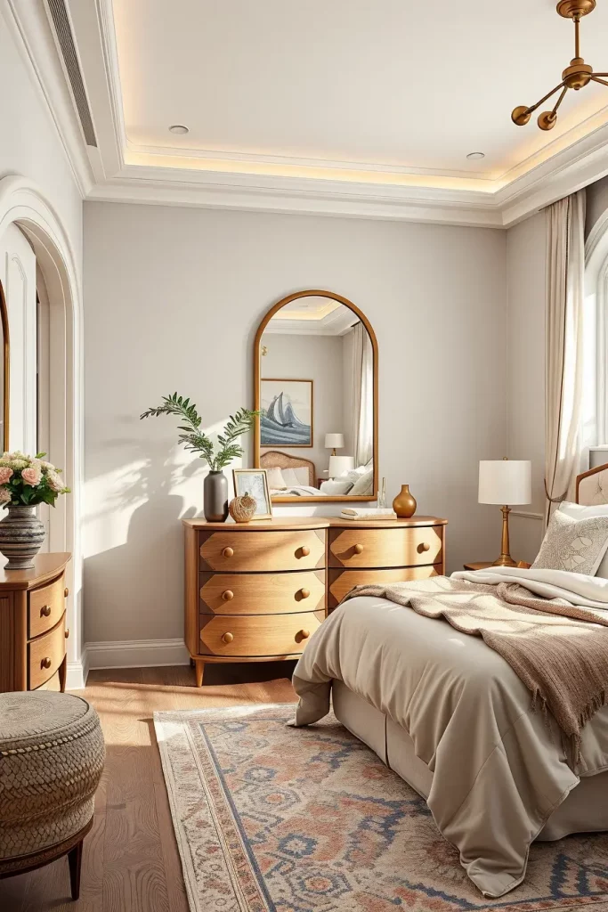 66 Corner-Free Furniture Ideas for Bedrooms and Living Rooms
