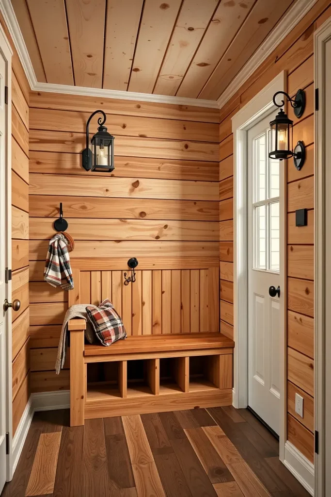 Timber Tales: 72 Artistic Panel Designs That Transform Hallways into Gallery Spaces