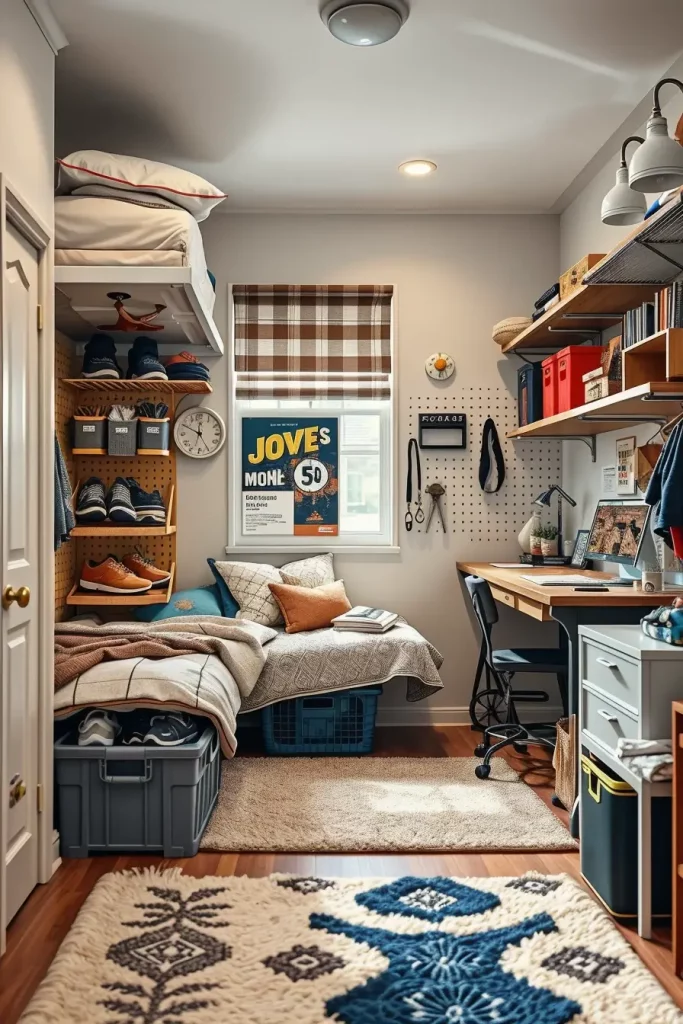 63 Dorm Room Ideas for Boys College: Stylish, Practical & Cool Designs