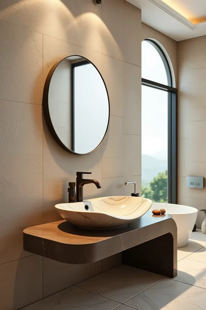 From Angles to Arches: 69 Soft Curves That Redefine Bathroom Elegance