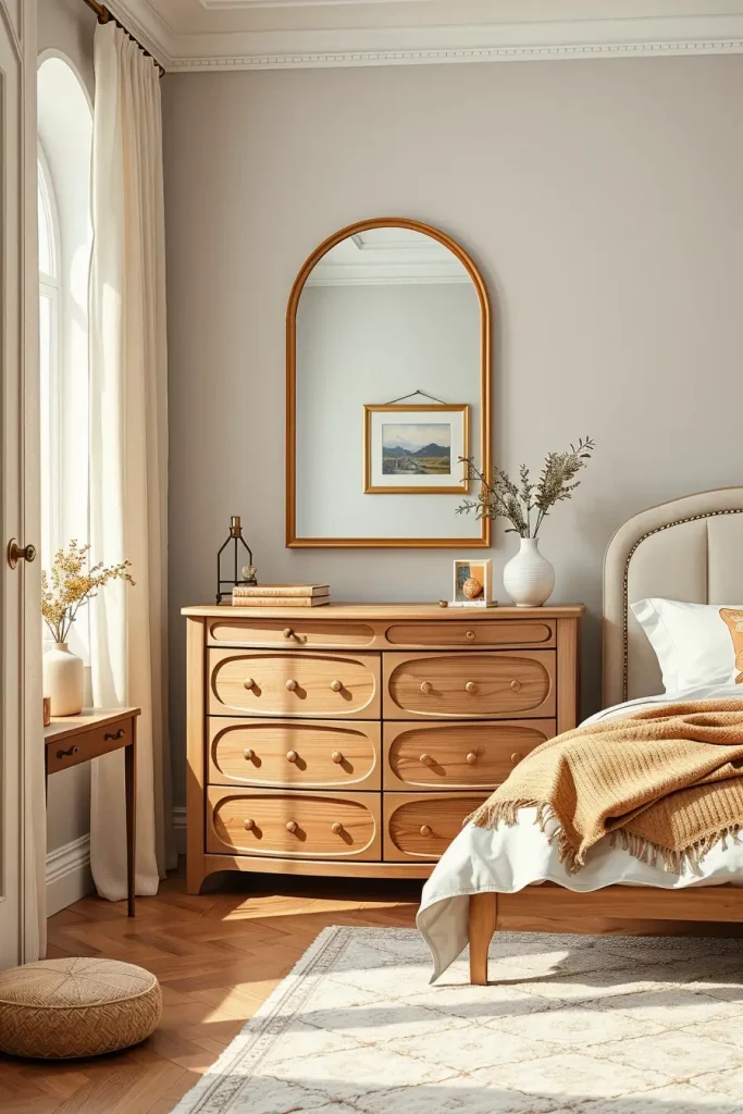 66 Corner-Free Furniture Ideas for Bedrooms and Living Rooms