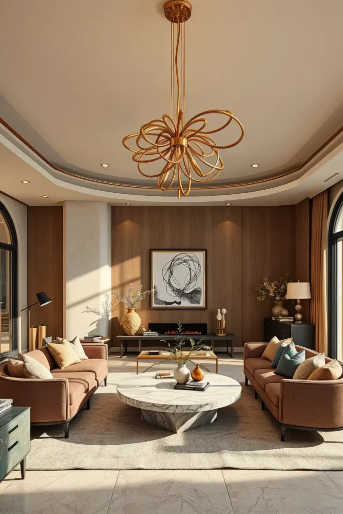 Sculpted Serenity: 68 Soft Curves in the Living Room That Whisper Modern Elegance