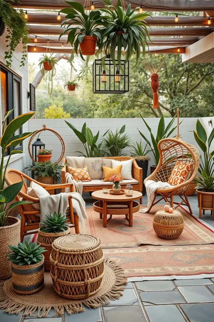 63 Boho Patios: Stylish and Cozy Outdoor Space Ideas