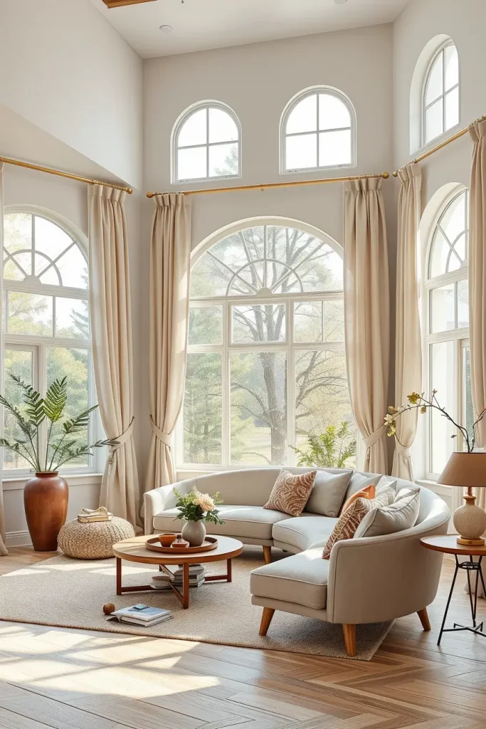 Sculpted Serenity: 68 Soft Curves in the Living Room That Whisper Modern Elegance