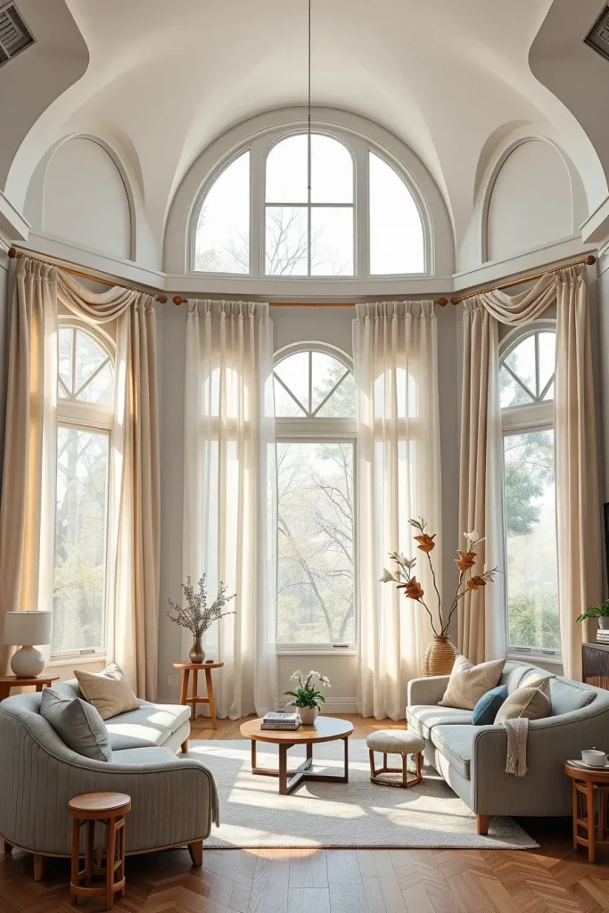 Sculpted Serenity: 68 Soft Curves in the Living Room That Whisper Modern Elegance
