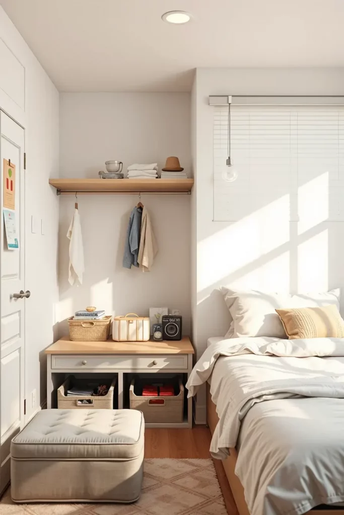 51 Minimalist Dorm Room Design Ideas for a Clean and Modern College Space