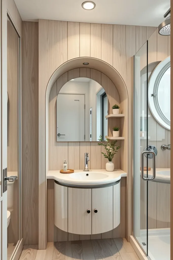 66 Bathroom Furniture Ideas with Soft Lines for a Modern and Elegant Look
