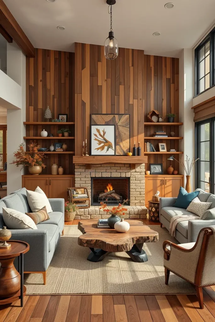 Textural Symphony: 67 Textures Fall Living Room Ideas to Embrace the Season
