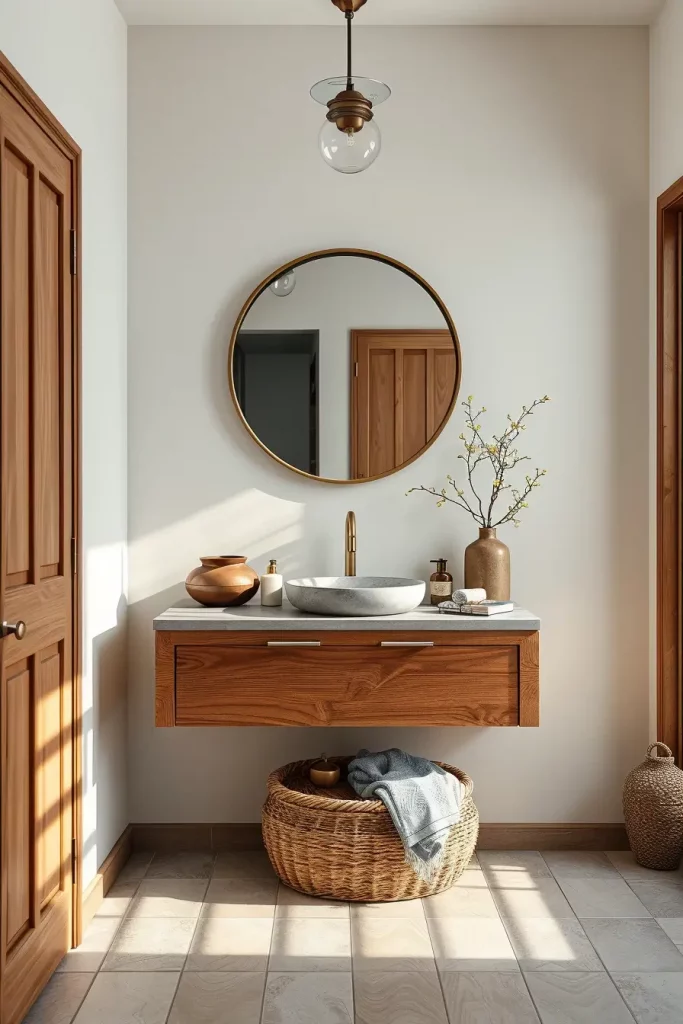 Wabi-Sabi Soaks and Scandinavian Softenings: 64 Unconventional Japandi Bathrooms