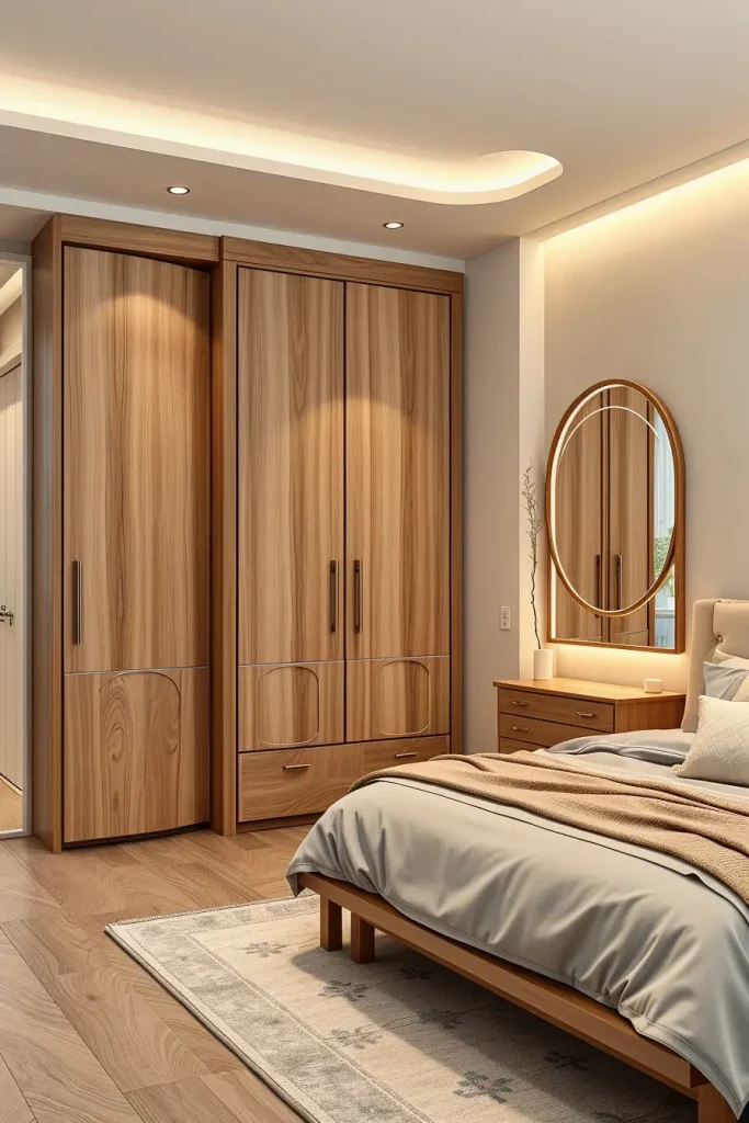 66 Corner-Free Furniture Ideas for Bedrooms and Living Rooms