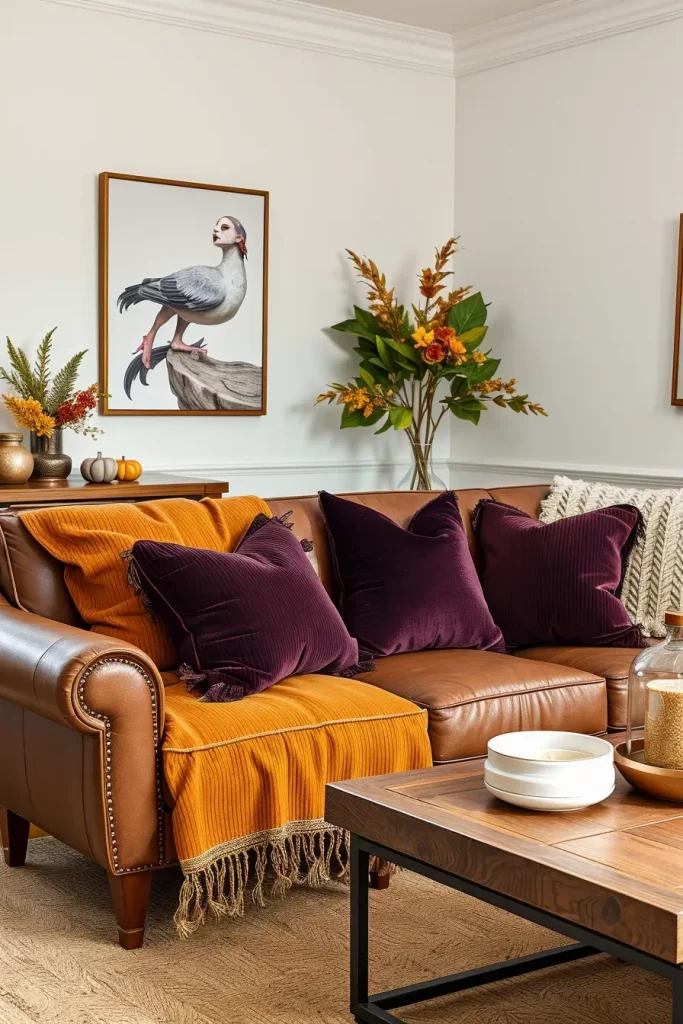 Textural Symphony: 67 Textures Fall Living Room Ideas to Embrace the Season