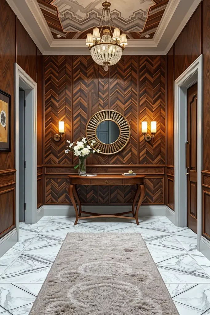Timber Tales: 72 Artistic Panel Designs That Transform Hallways into Gallery Spaces