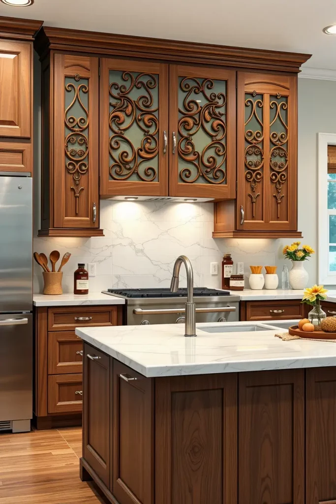 61 Carved Wood Kitchen Cabinets Ideas to Add Character and Elegance