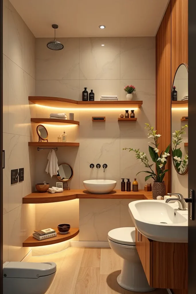 From Angles to Arches: 69 Soft Curves That Redefine Bathroom Elegance