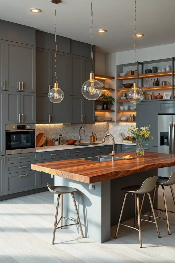 Beyond Neutral: 67 Gray and Wood Kitchen Ideas That Defy Convention