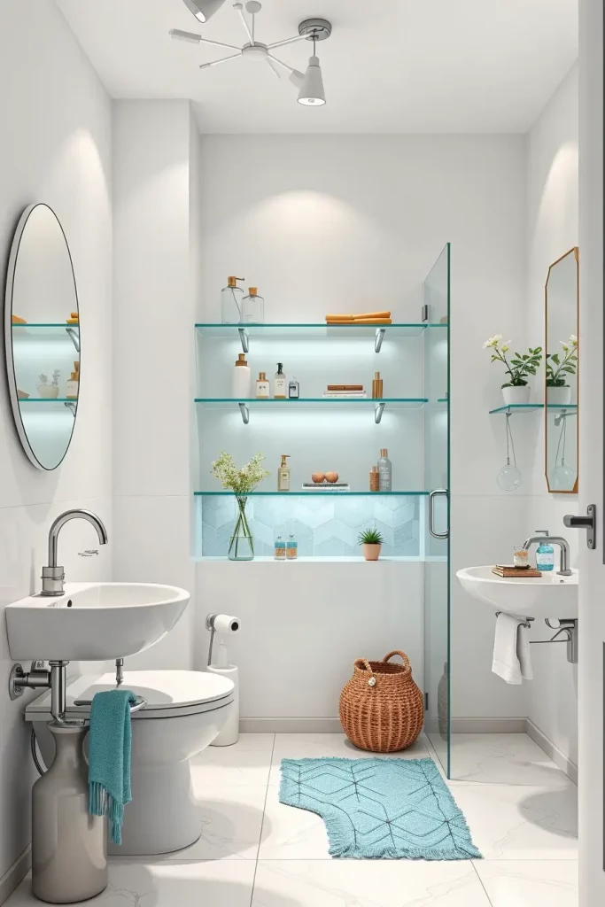 58 Minimalist Small Bathroom Decor Ideas for a Clean and Elegant Look