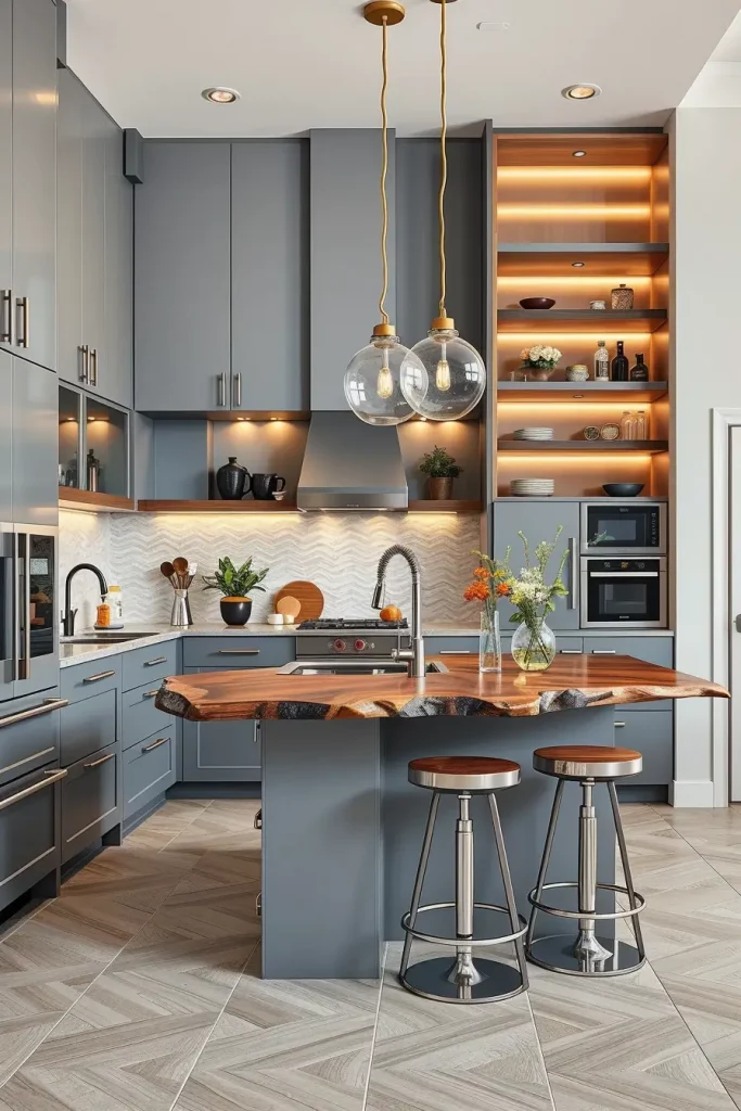 Beyond Neutral: 67 Gray and Wood Kitchen Ideas That Defy Convention