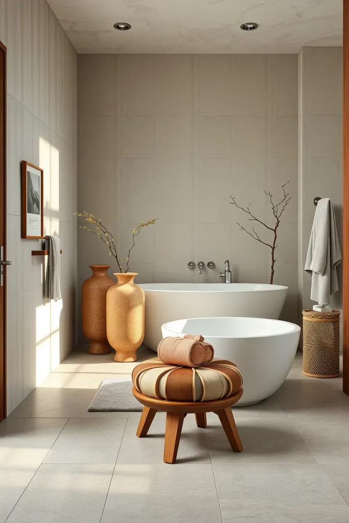 Wabi-Sabi Soaks and Scandinavian Softenings: 64 Unconventional Japandi Bathrooms