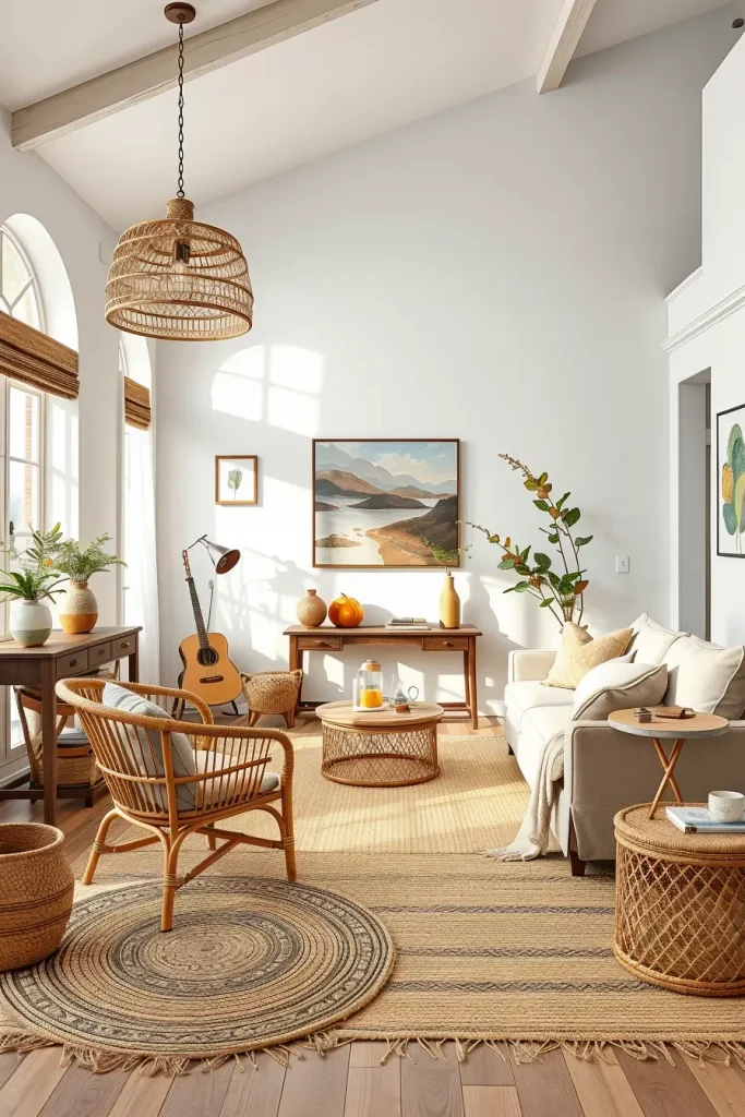 Textural Symphony: 67 Textures Fall Living Room Ideas to Embrace the Season