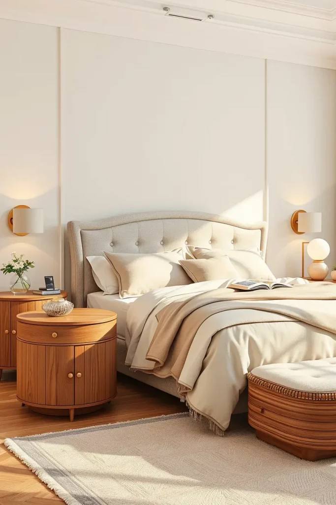 66 Corner-Free Furniture Ideas for Bedrooms and Living Rooms